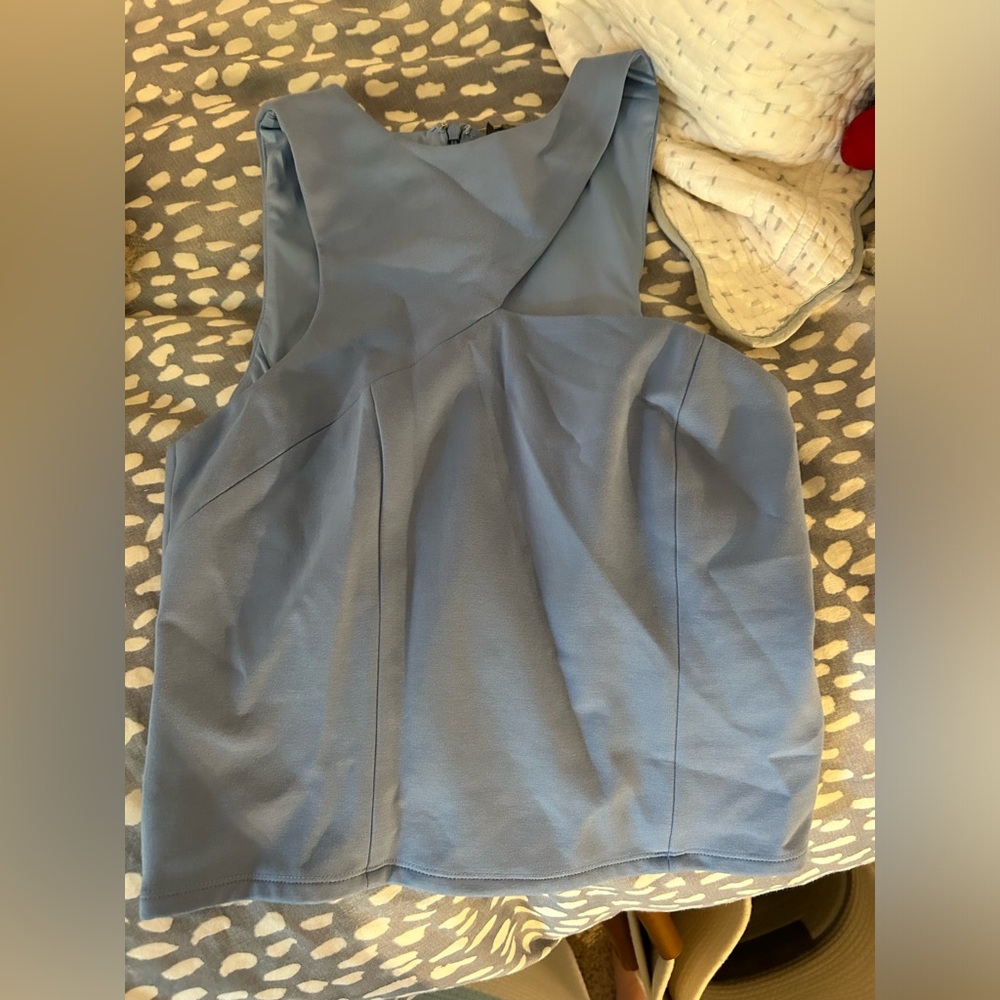 NWT anthropology shirt light blue size M very cute